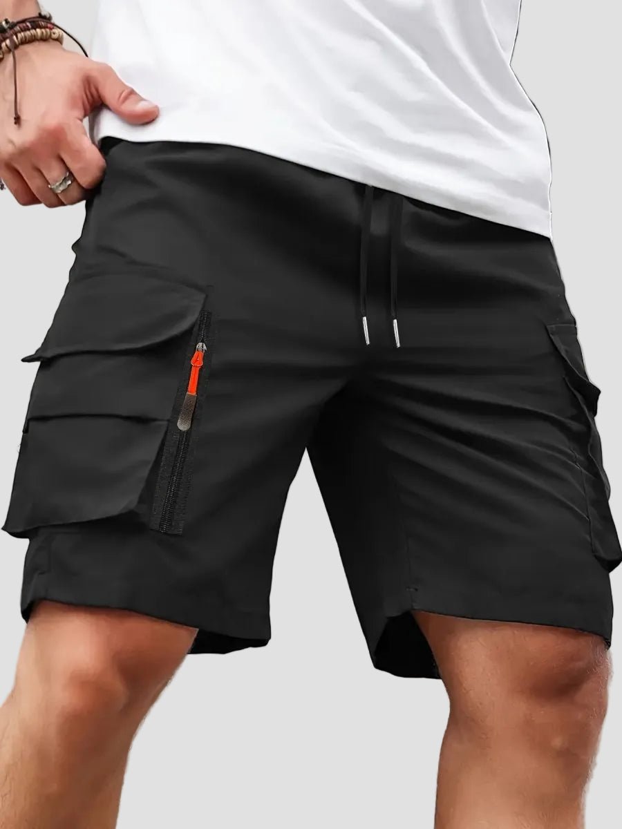 Men’s Lightweight Cargo Shorts with Zip Pockets – Outdoor Hiking Fit - Bush Range