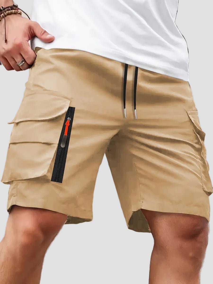 Men’s Lightweight Cargo Shorts with Zip Pockets – Outdoor Hiking Fit - Bush Range