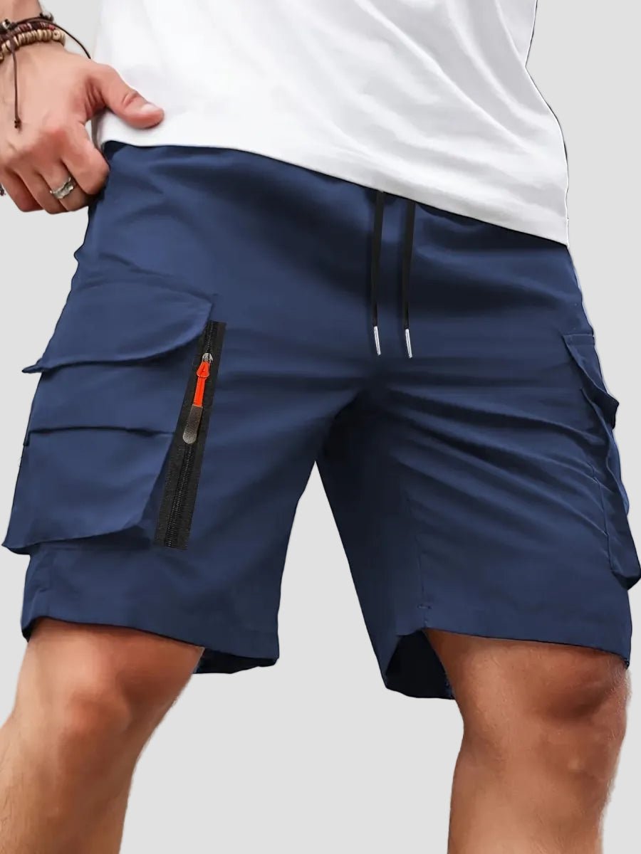 Men’s Lightweight Cargo Shorts with Zip Pockets – Outdoor Hiking Fit - Bush Range