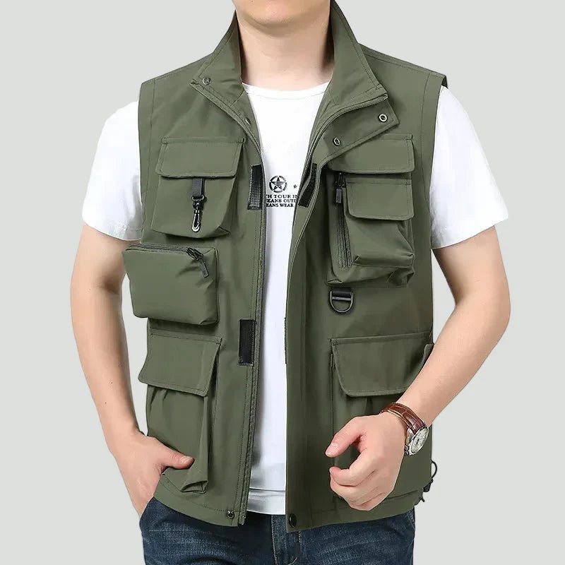 Men’s Lightweight Workwear Vest – Multi - Pocket Utility for Outdoor Use - Bush Range
