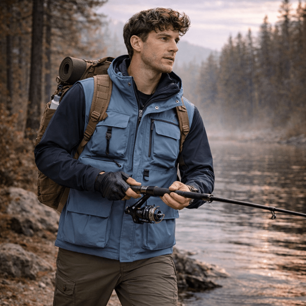 Men’s Lightweight Workwear Vest – Multi - Pocket Utility for Outdoor Use - Bush Range