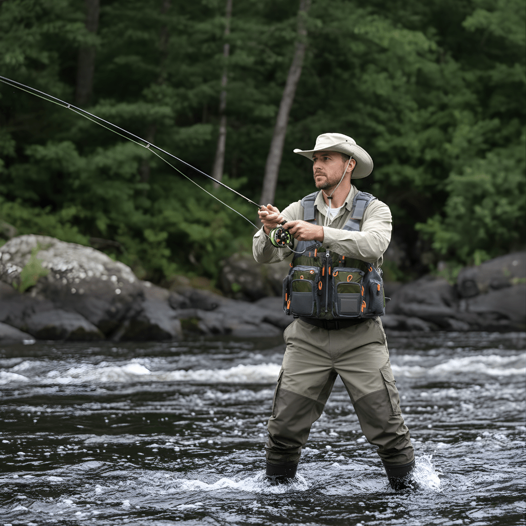 Men’s Multi - Pocket Outdoor Vest – Breathable Design for Fishing - Bush Range