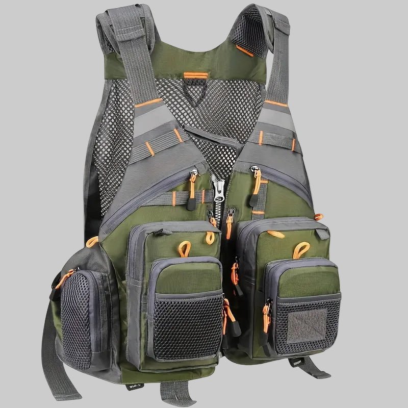 Men’s Multi - Pocket Outdoor Vest – Breathable Design for Fishing - Bush Range