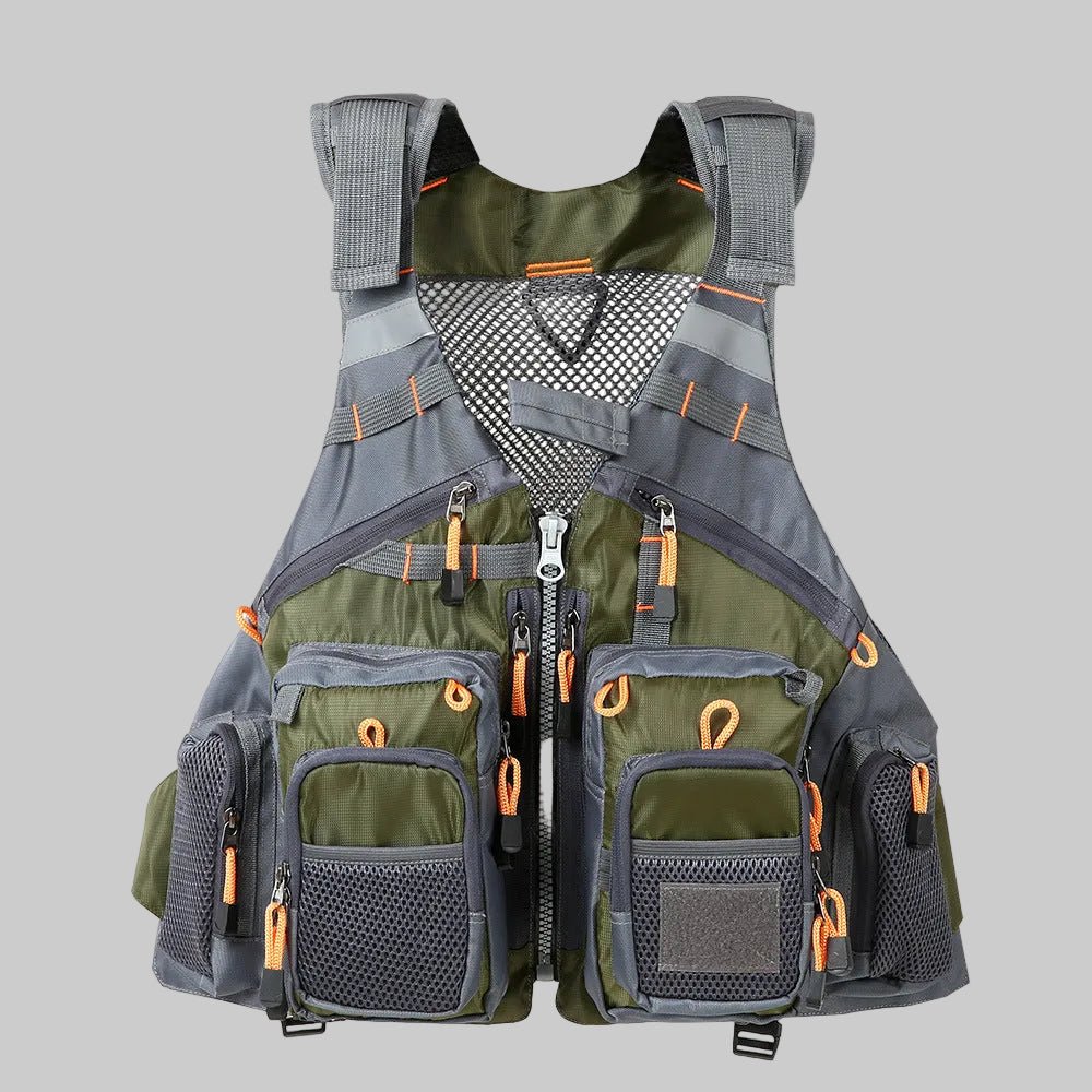 Men’s Multi - Pocket Outdoor Vest – Breathable Design for Fishing - Bush Range