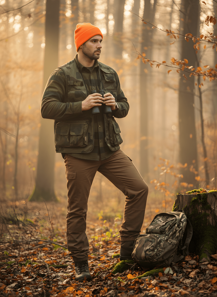 Men’s Multi - Pocket Outdoor Vest – Lightweight & Breathable for Fishing and Field Use - Bush Range
