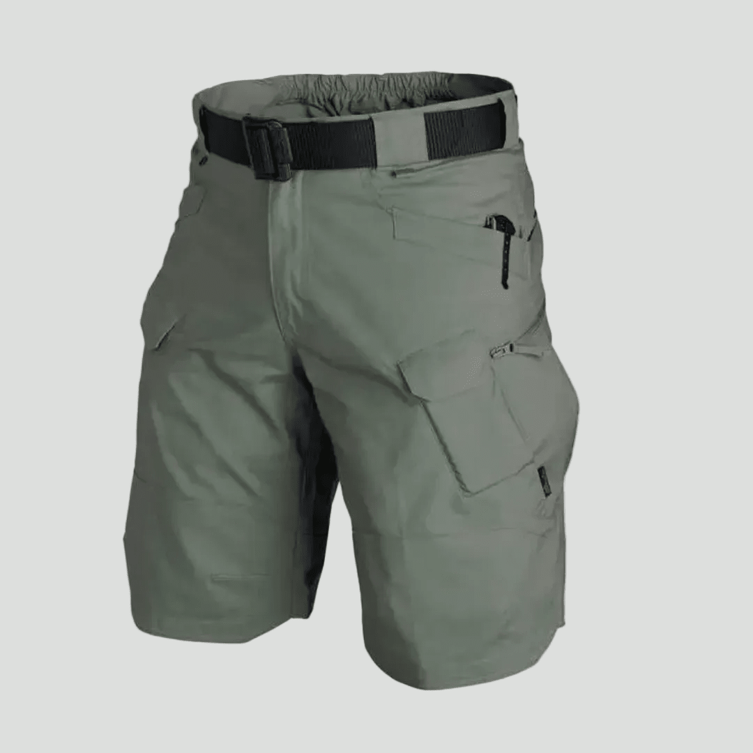 Men’s Outdoor Cargo Shorts – Elastic Waist Design with 6 Pockets - Bush Range