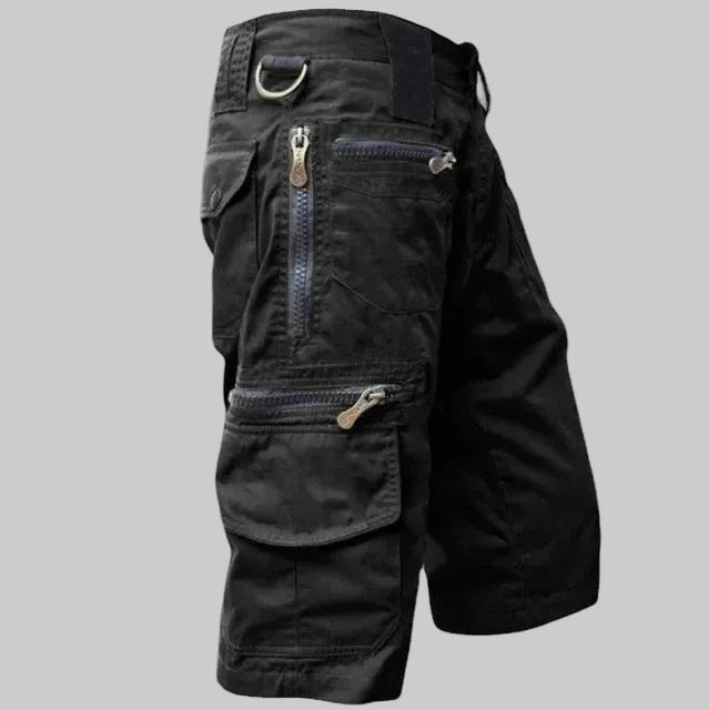 Men’s Outdoor Cargo Shorts – Zip Pockets for Hiking and Fishing - Bush Range