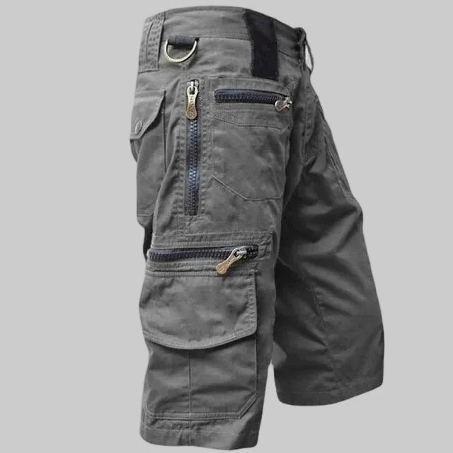 Men’s Outdoor Cargo Shorts – Zip Pockets for Hiking and Fishing - Bush Range
