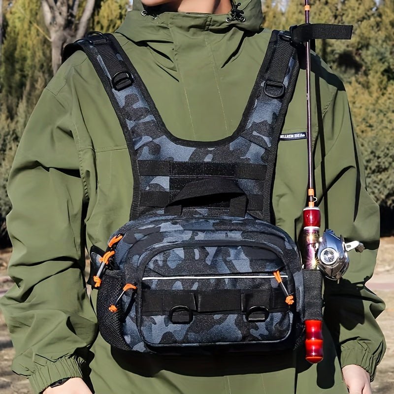 Men’s Outdoor Chest Pack – Hands - Free Zipper Storage for Active Use - Bush Range