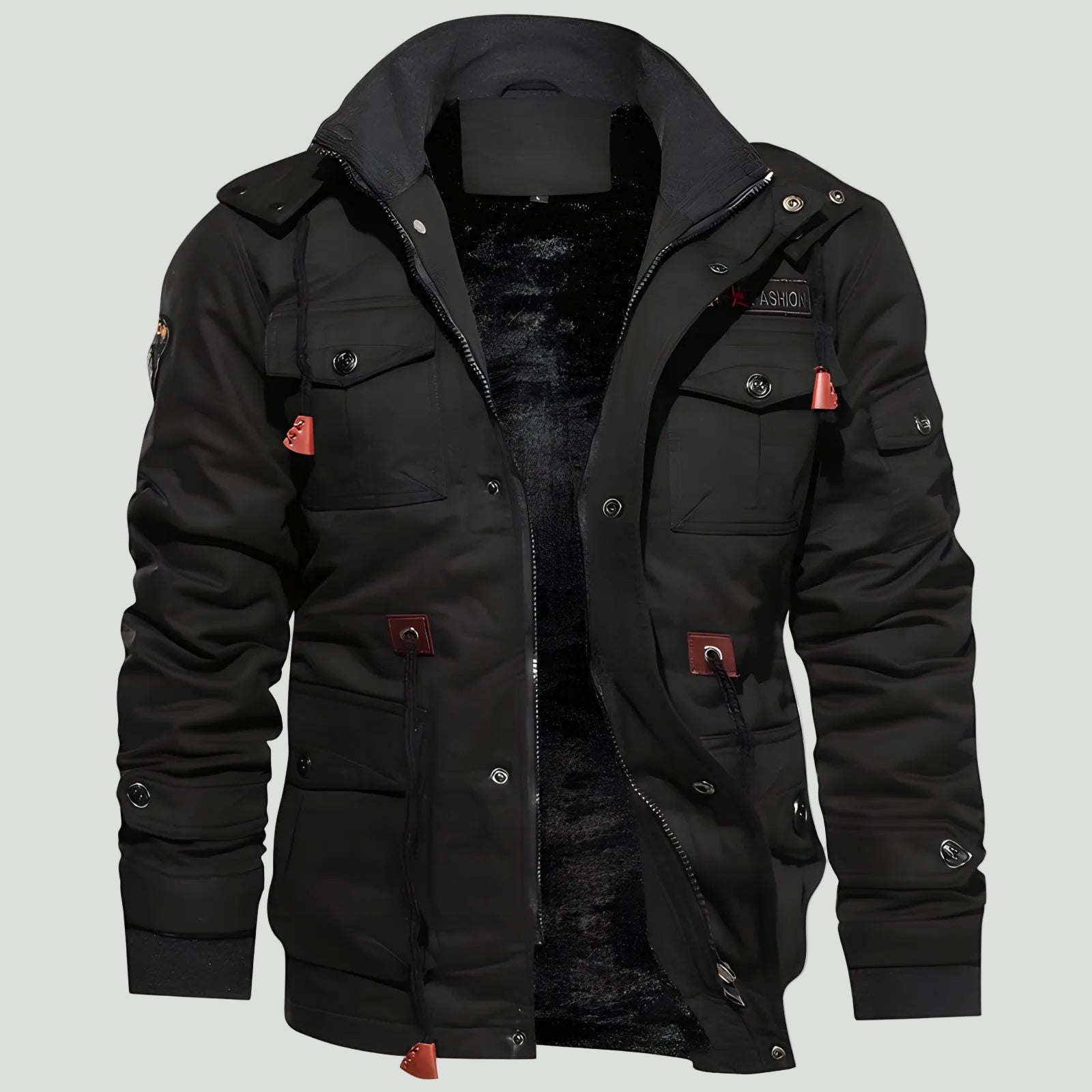 Men’s Tactical Outdoor Jacket – Multi Pocket Design for Cold Weather Use - Bush Range
