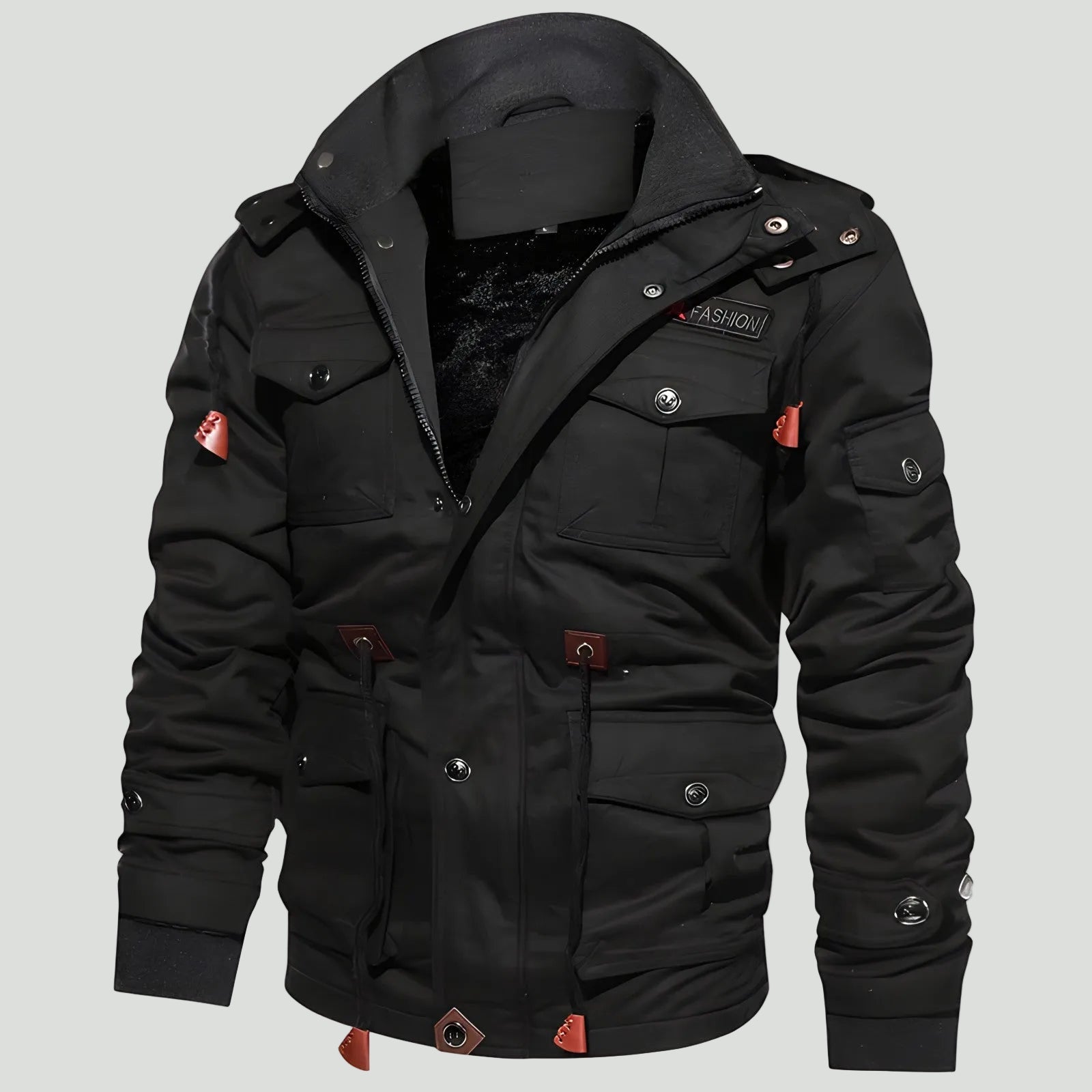 Men’s Tactical Outdoor Jacket – Multi Pocket Design for Cold Weather Use - Bush Range