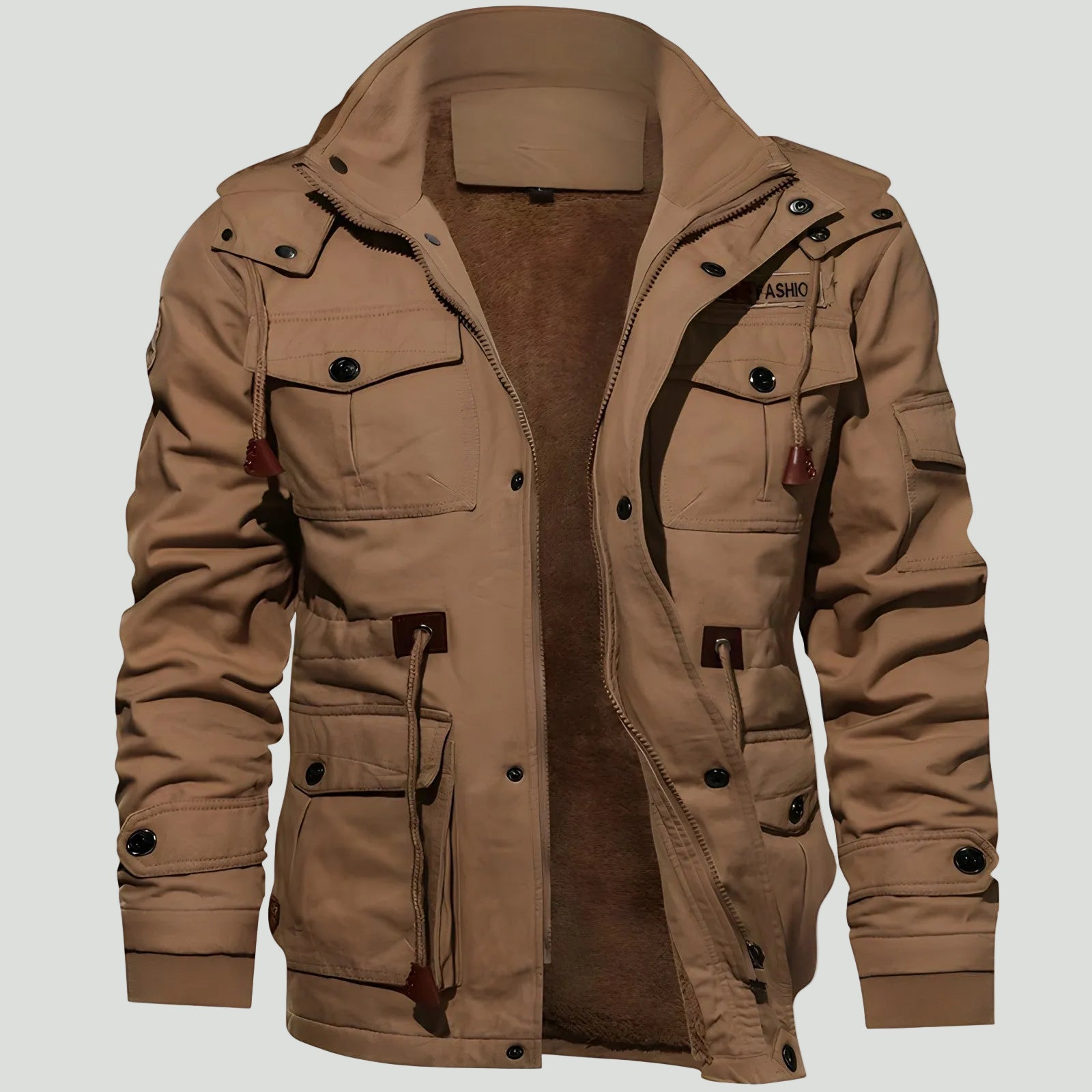 Men’s Tactical Outdoor Jacket – Multi Pocket Design for Cold Weather Use - Bush Range