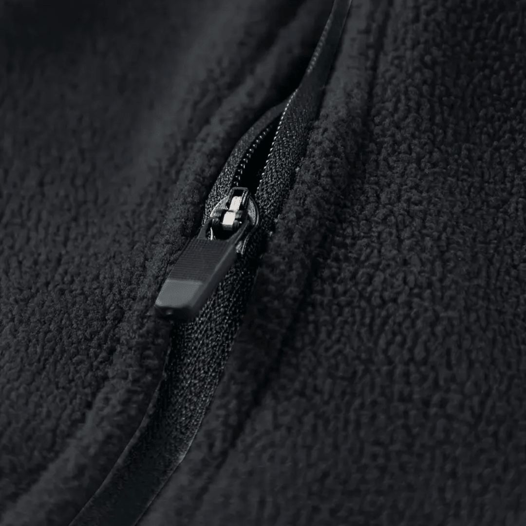 Men’s Thermal Fleece Half - Zip Jacket – Breathable Mid - Layer for Cold Weather - Bush Range