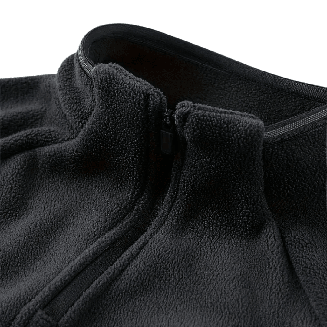 Men’s Thermal Fleece Half - Zip Jacket – Breathable Mid - Layer for Cold Weather - Bush Range