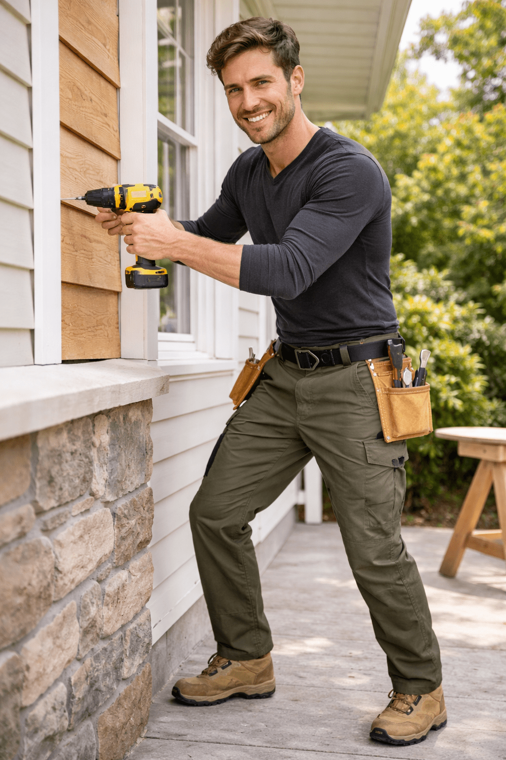Men’s Weather - Resistant Outdoor Trousers – Durable Design for Active Use - Bush Range