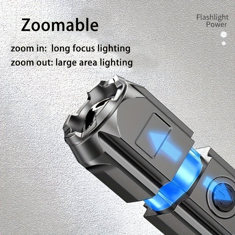 Portable Zoom Torch with Focusable Beam – Compact & Rechargeable - Bush Range
