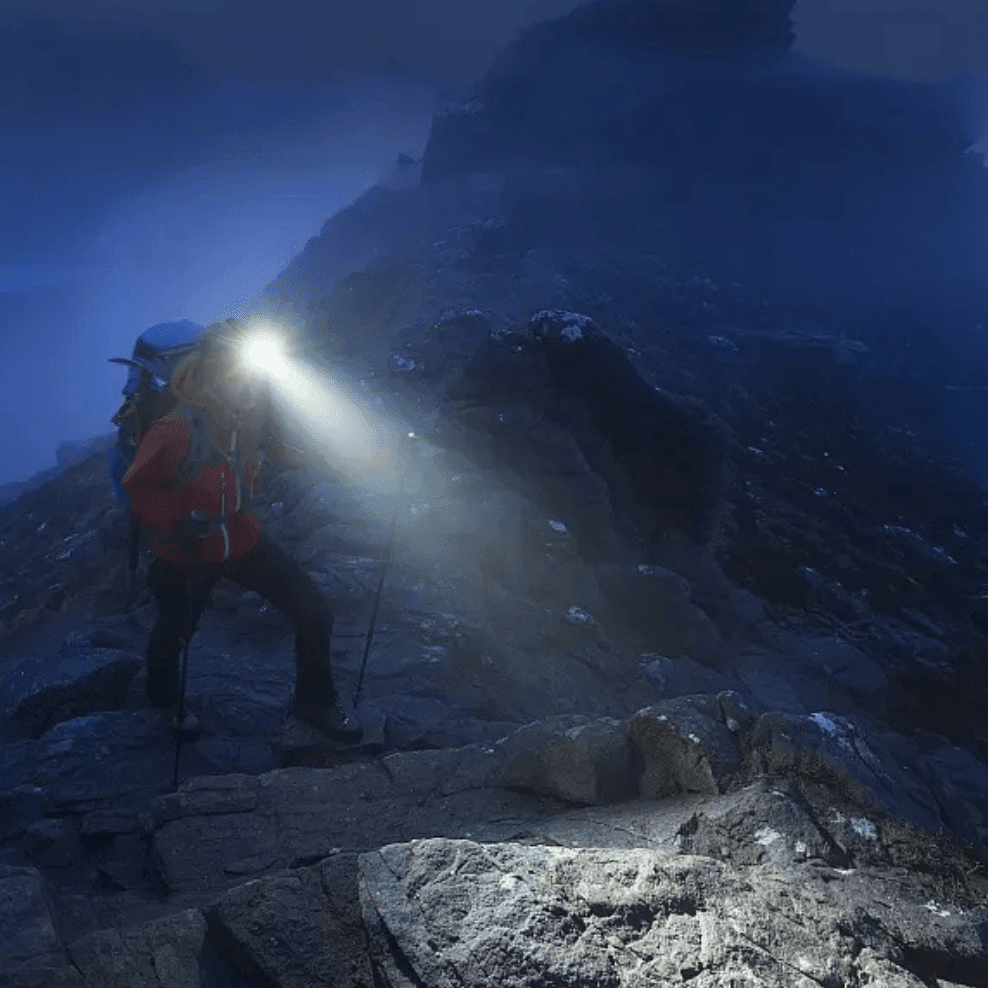 Rechargeable Waterproof LED Headlamp – Hands - Free Lighting for Fishing & Outdoor Use - Bush Range