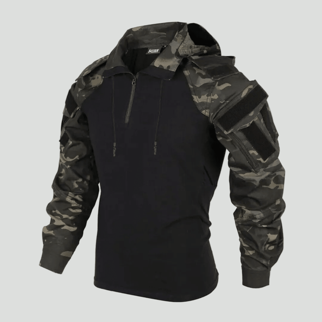 Tactical Camouflage Hoodie – Wind Resistant and Water Resistant Design - Bush Range