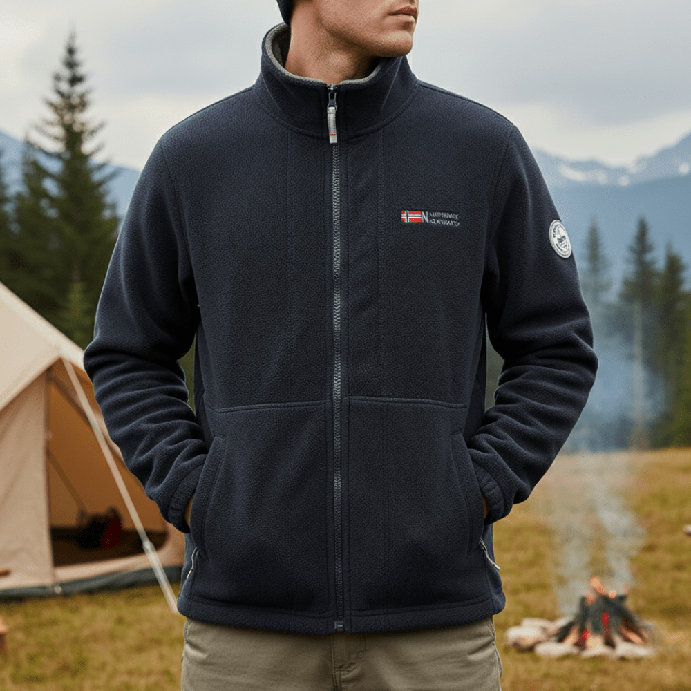 Thermal Breathable Fleece Jacket – Lightweight Mid - Layer for Outdoor Use - Bush Range