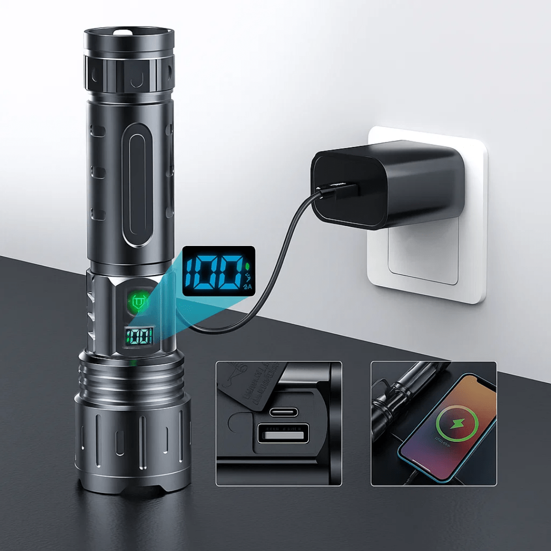 Ultra - Bright LED Torch - Up to 10,000 Lumens - Bush Range