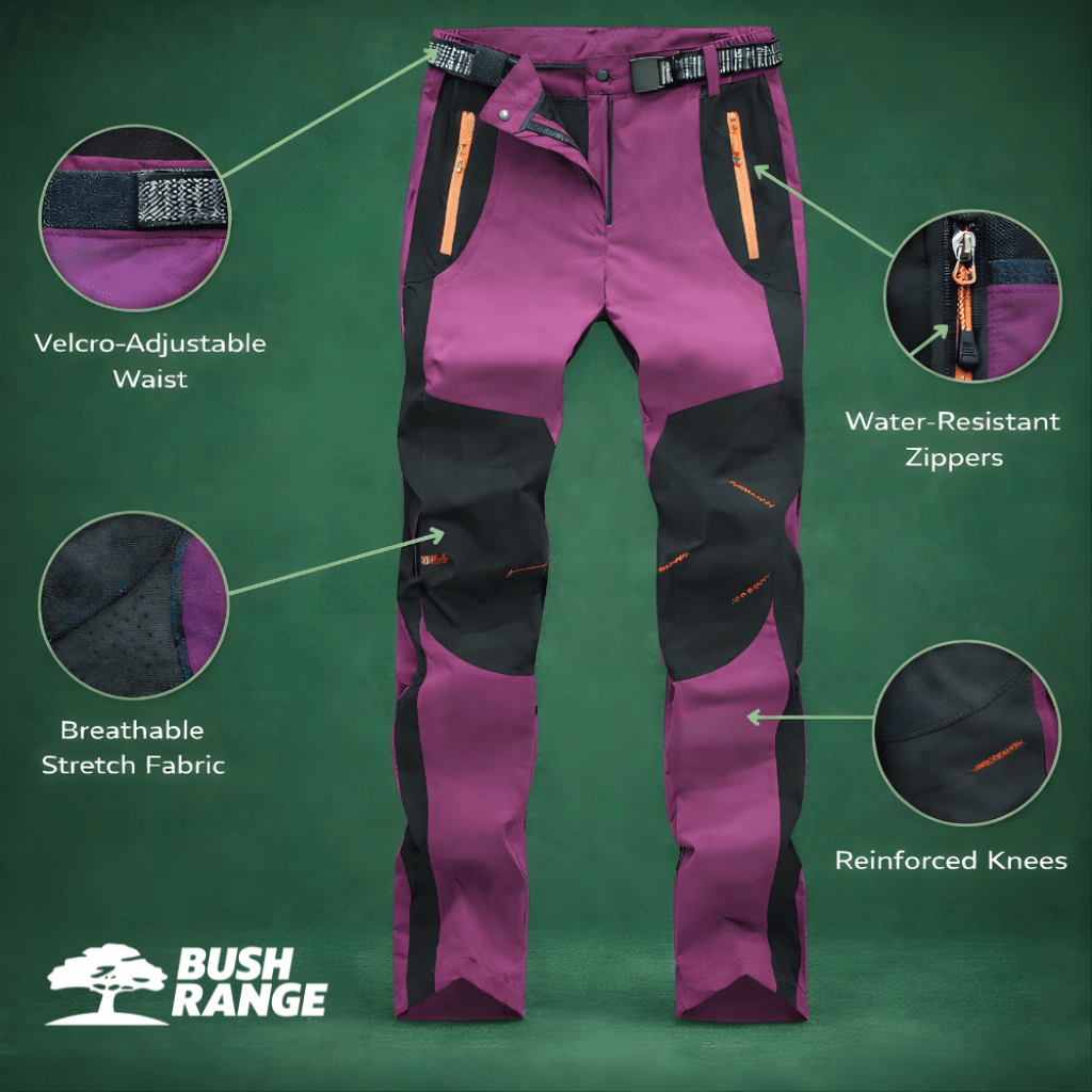 Women’s Water Resistant Insulated Outdoor Trousers – Cold Weather Use - Bush Range