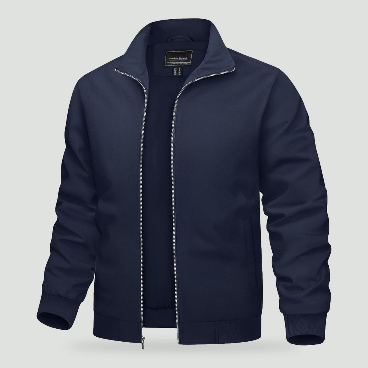 Men's windbreaker jacket in Navy, front view
