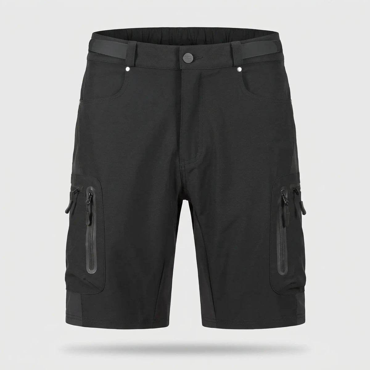 Men's MTB shorts in Black, front view