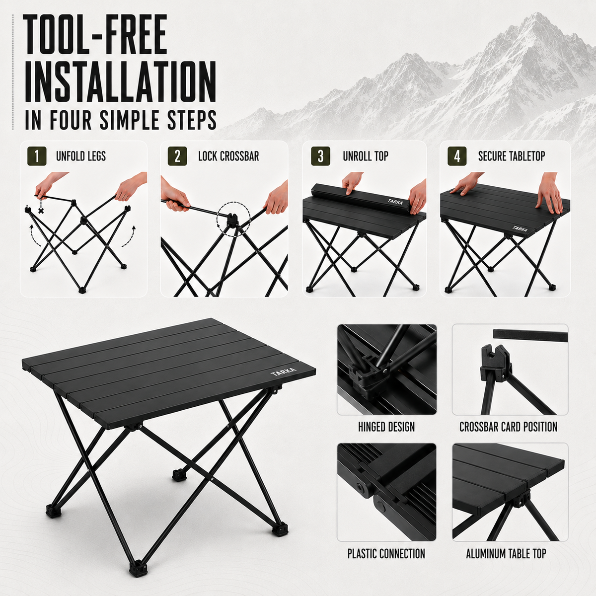 Tool-free installation
