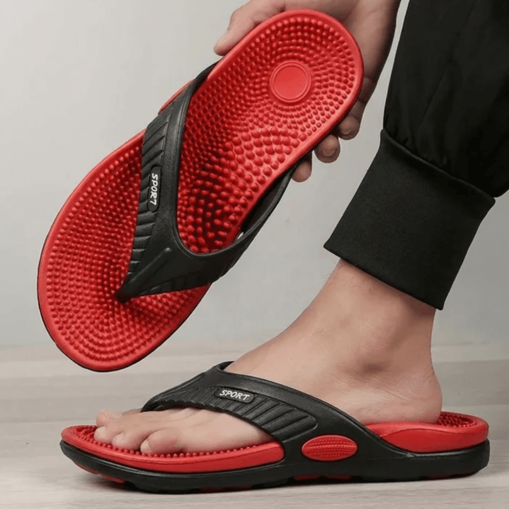 Men's EVA thongs in Red