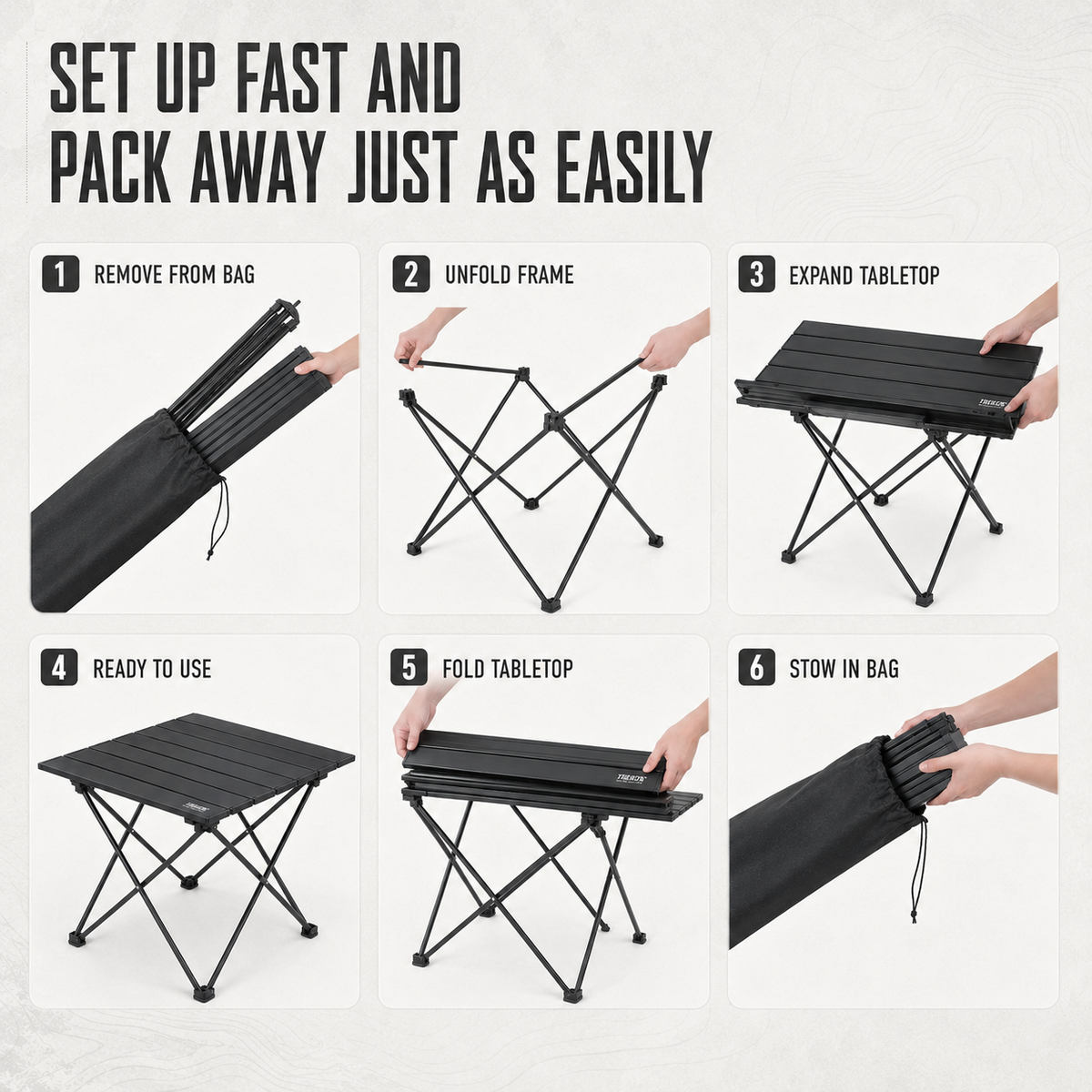 Sets up fast and packs away easily