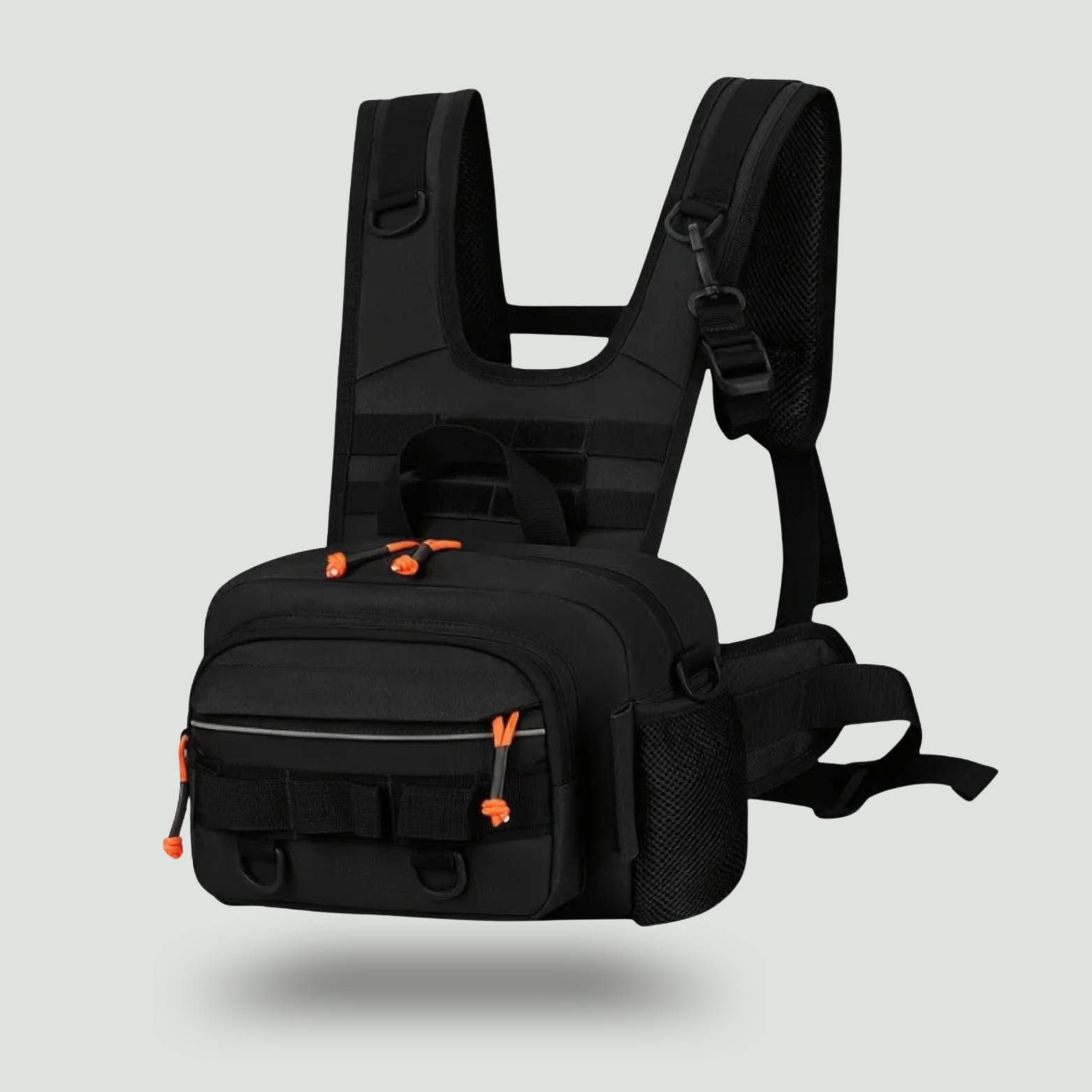 Men’s Outdoor Chest Pack – Hands-Free Zipper Storage for Active Use