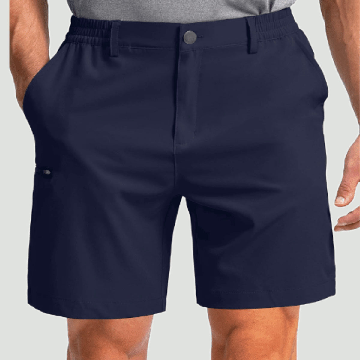 Quick dry stretch shorts in Navy Blue
