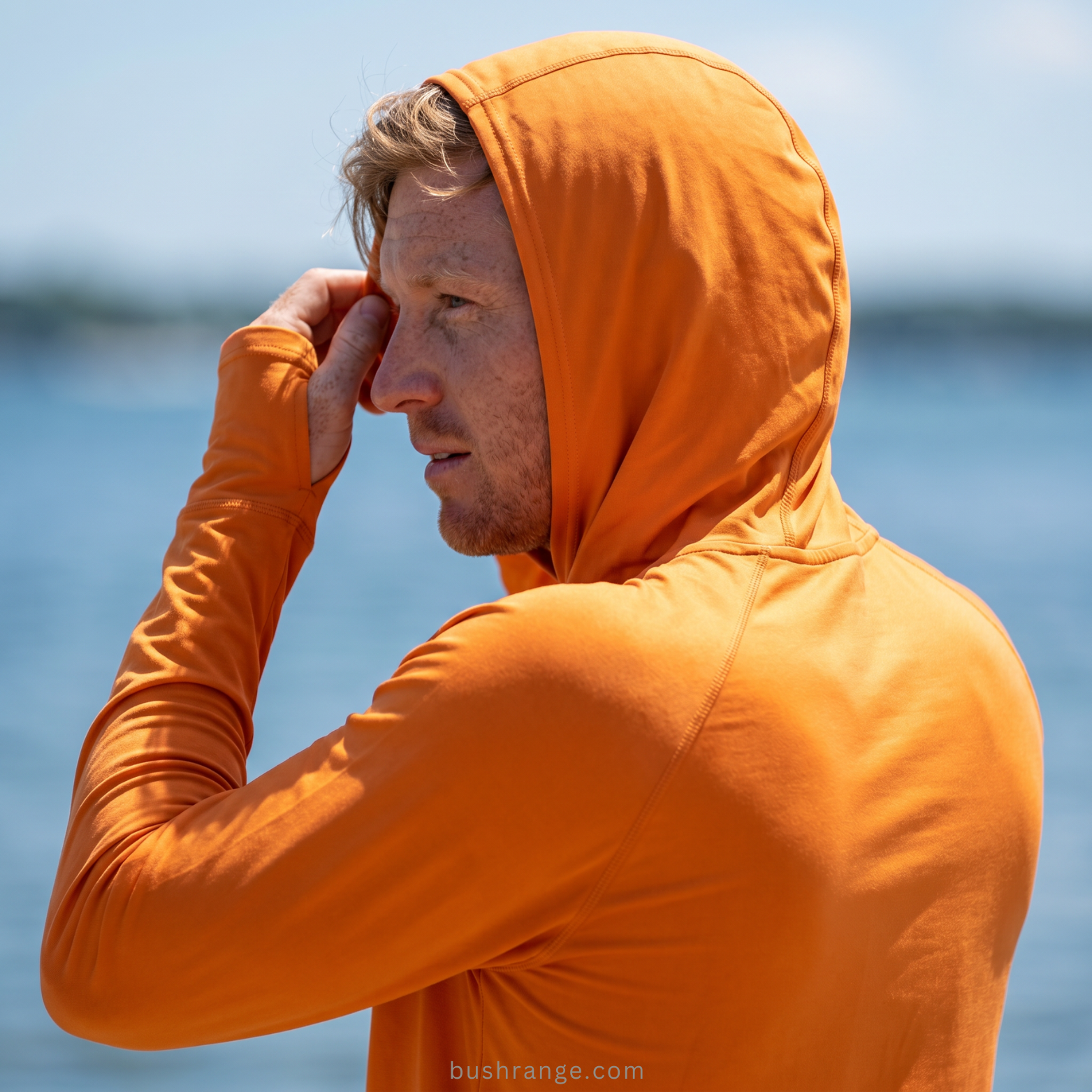 Men’s UPF 50+ Sun Hoodie – Lightweight Quick Dry Design