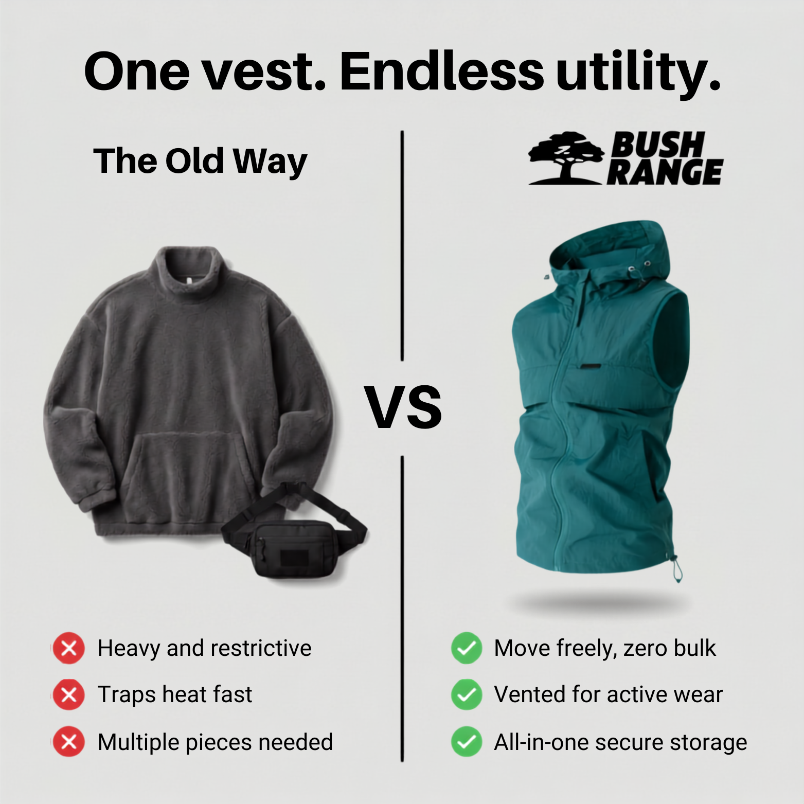 Lightweight Hooded Sleeveless Fishing Vest – Summer Outdoor Layer