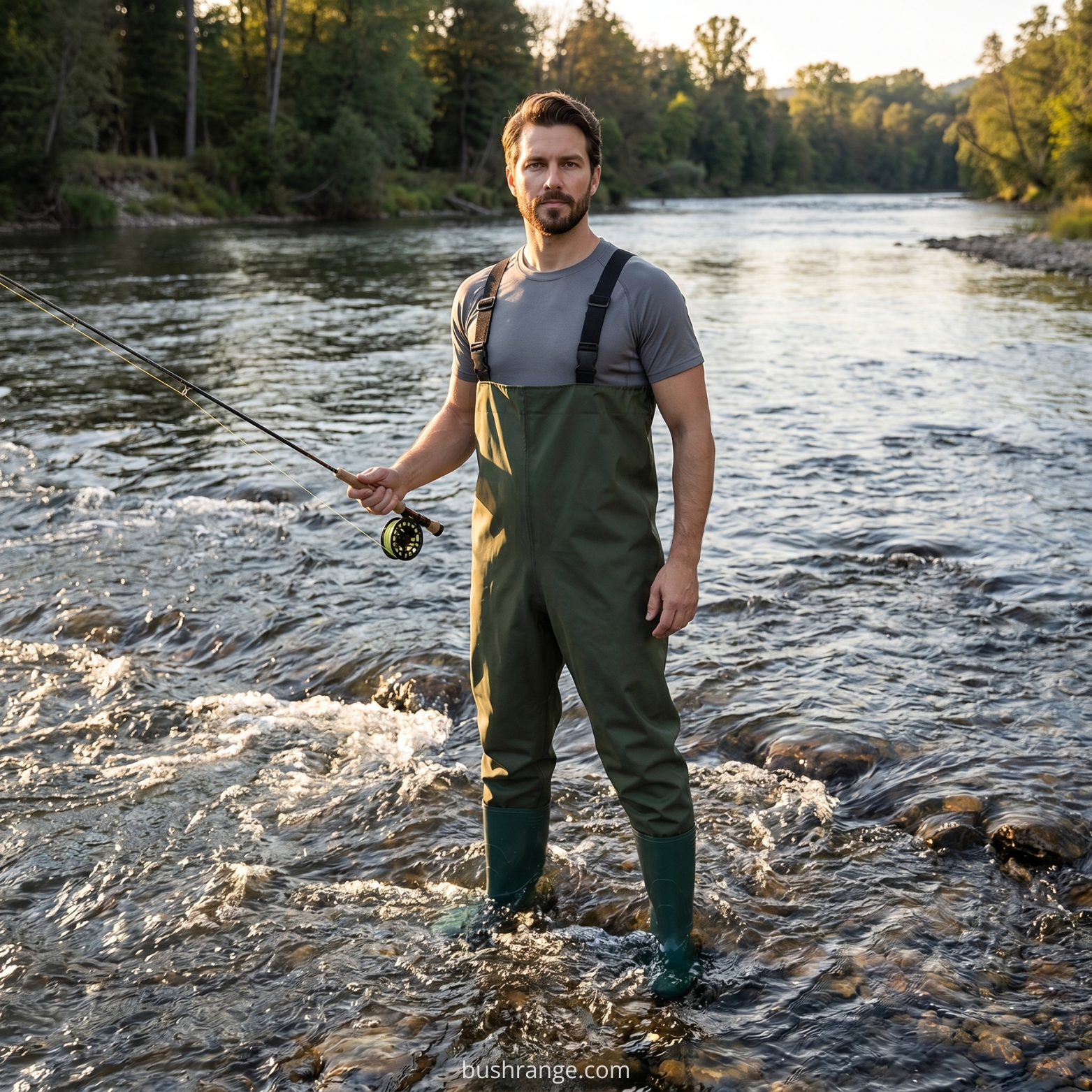 Fishing Waders with Integrated Boots