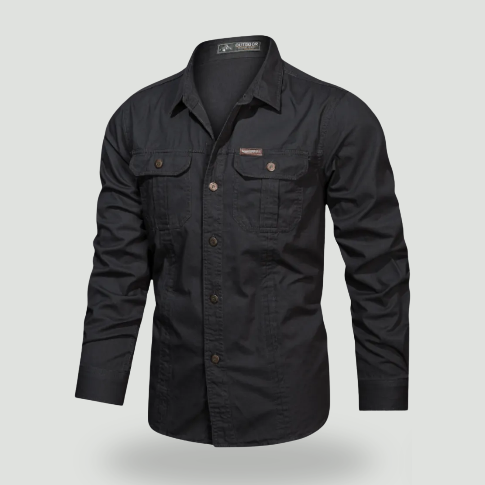 Lightweight Long-Sleeve Outdoor Shirt – Durable Cotton-Blend for Active Use