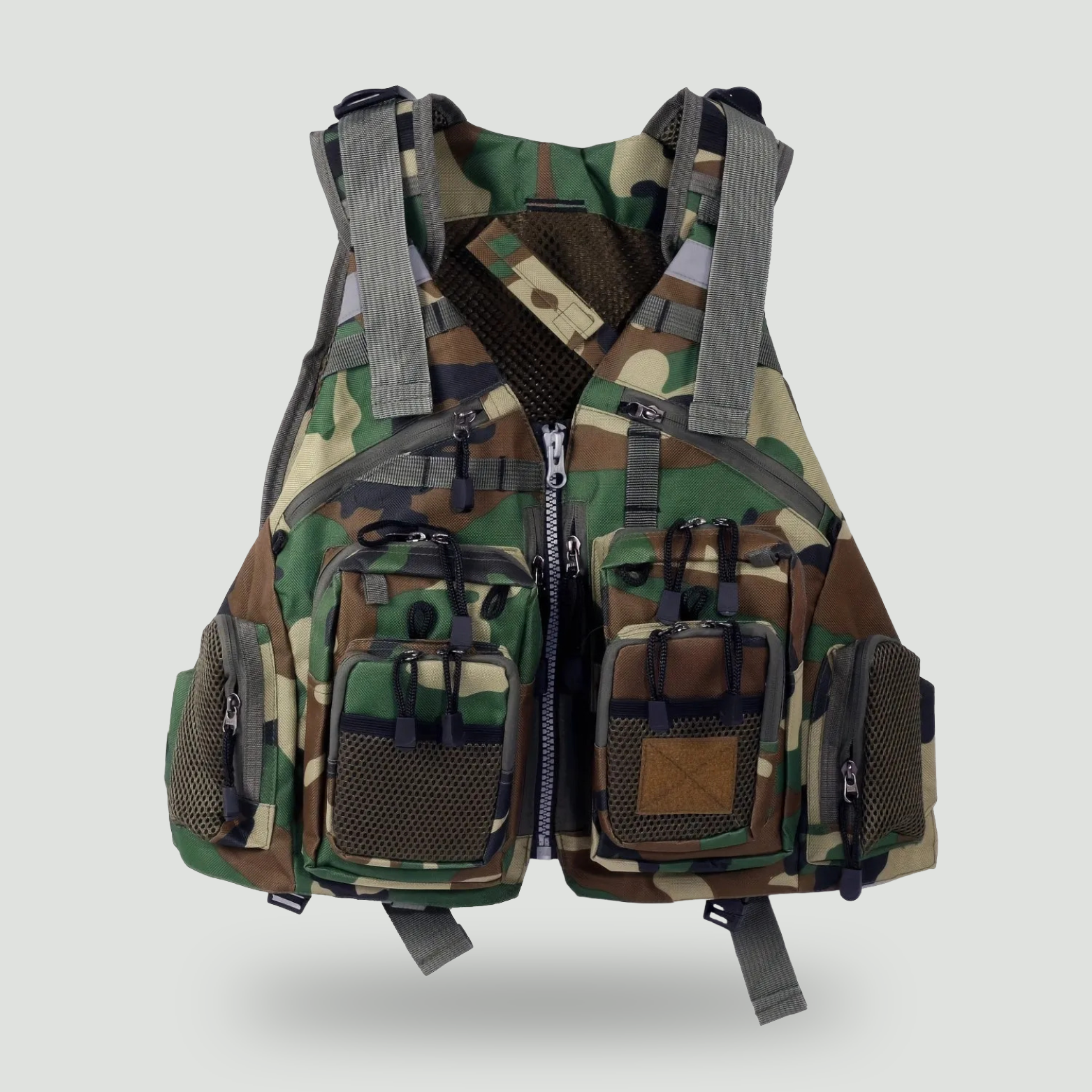 Men’s Multi-Pocket Outdoor Vest – Breathable Design for Fishing