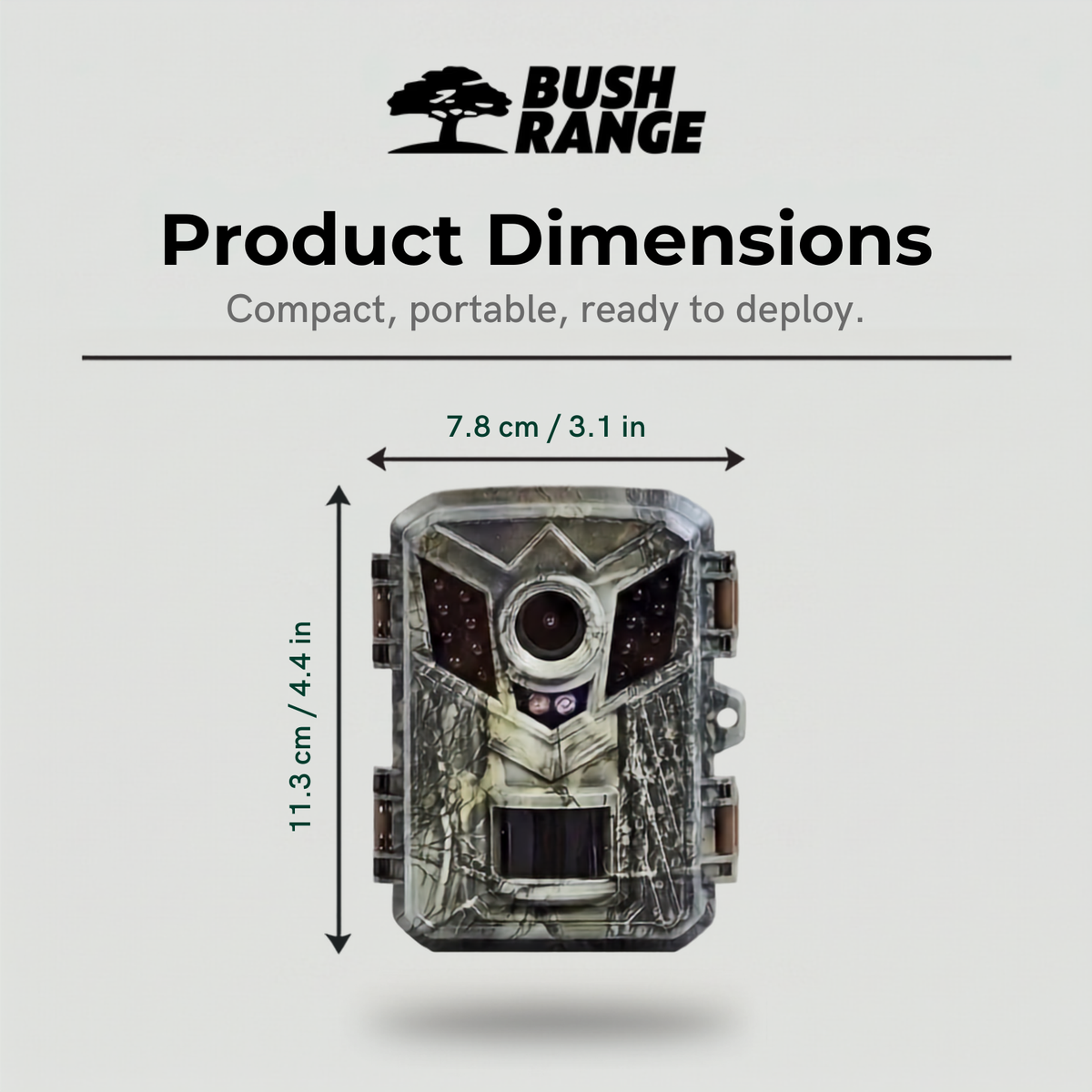 Compact Trail Camera – 720p HD Motion-Activated Wildlife Monitoring
