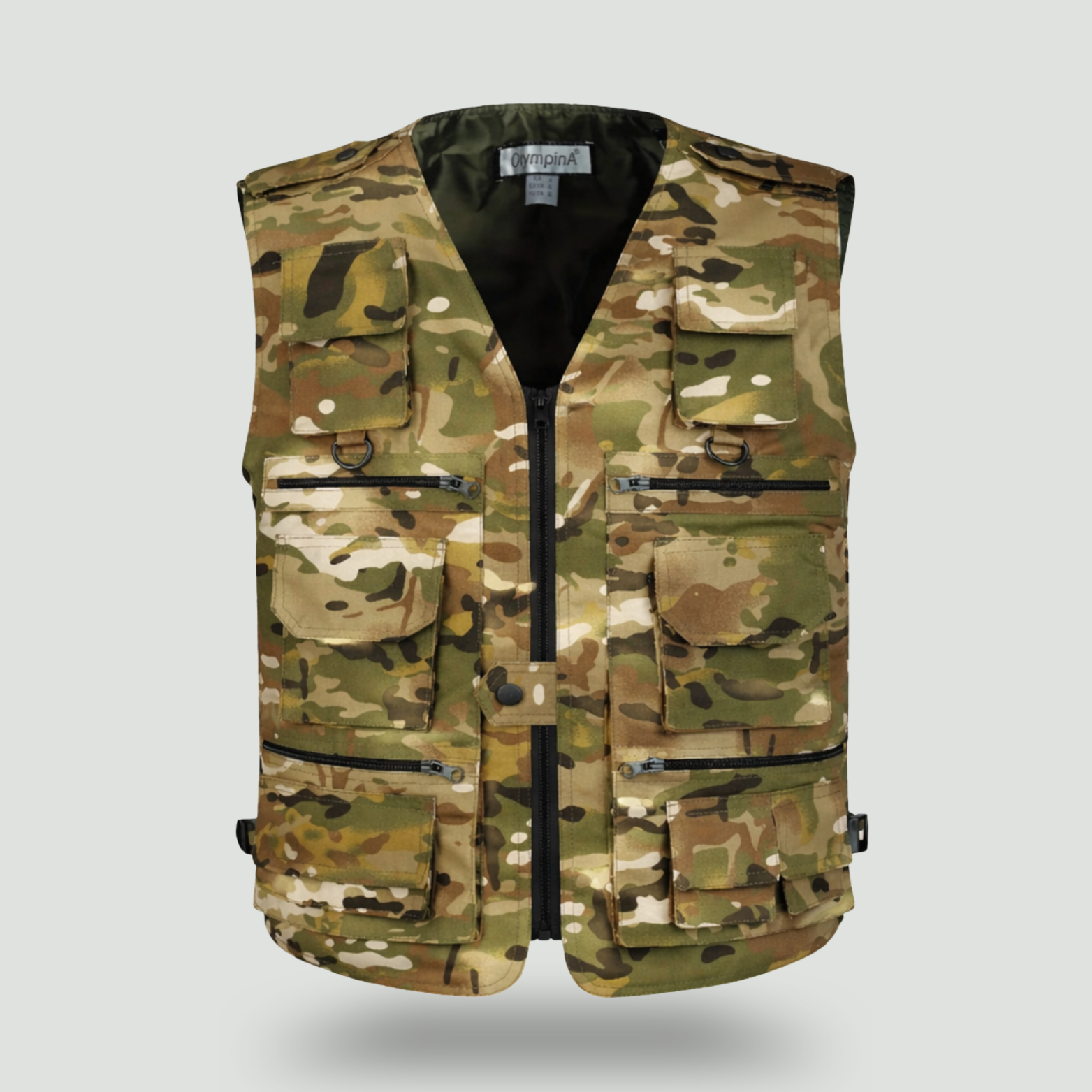 Men’s Camouflage Outdoor Vest – Multi Pocket Utility Design