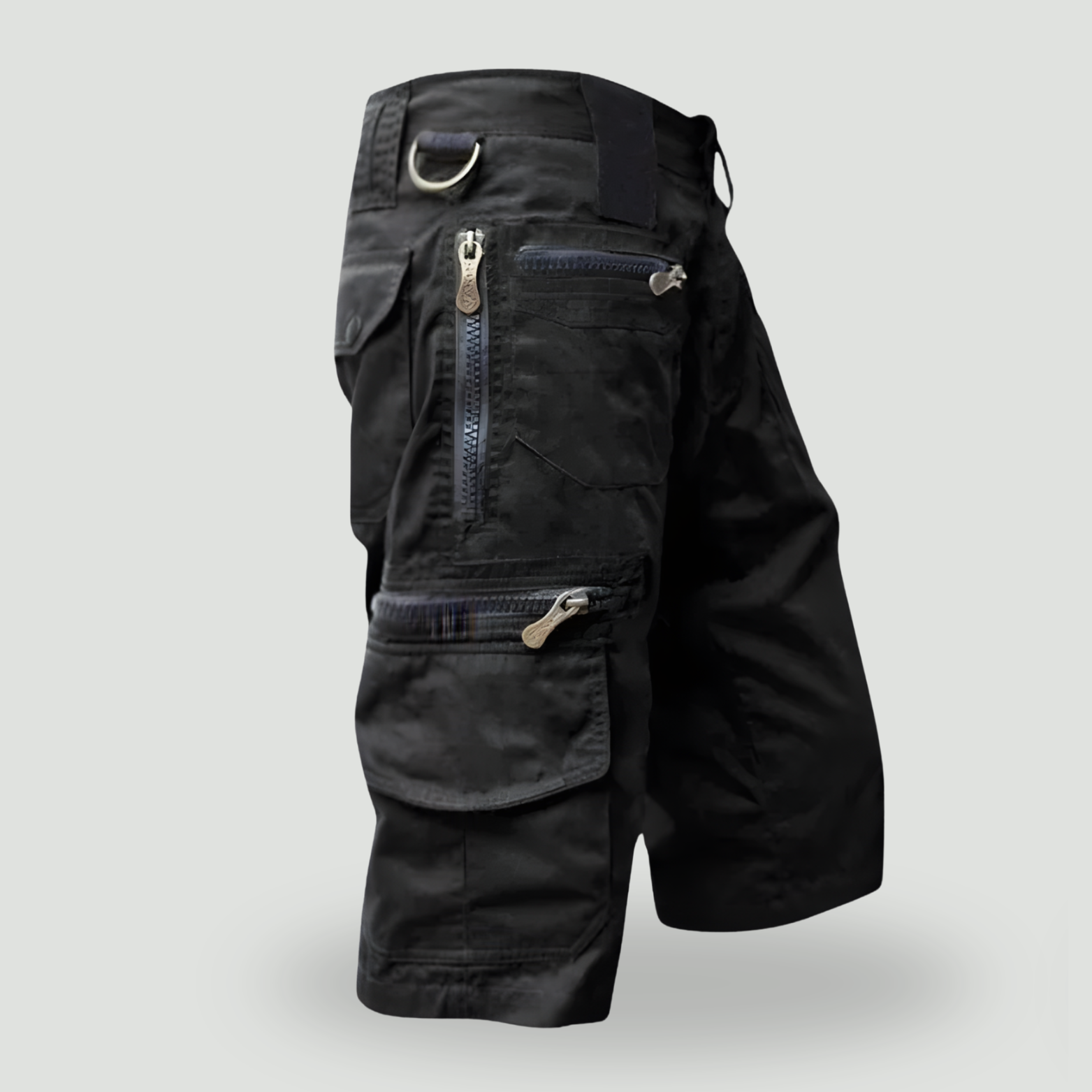 Men’s Outdoor Cargo Shorts – Zip Pockets for Hiking and Fishing