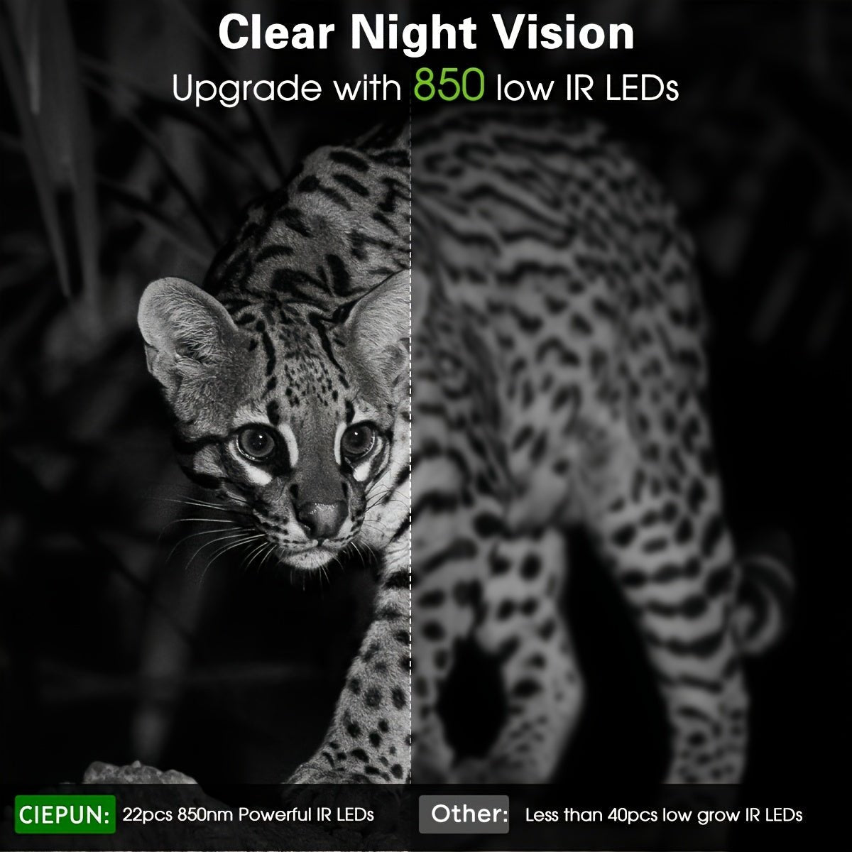 4K 32MP Trail Camera – Motion Detection & Low - Glow Night Vision for Outdoor Use - Bush Range