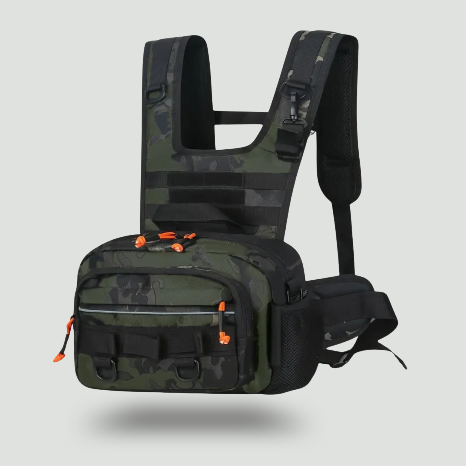 Men’s Outdoor Chest Pack – Hands-Free Zipper Storage for Active Use