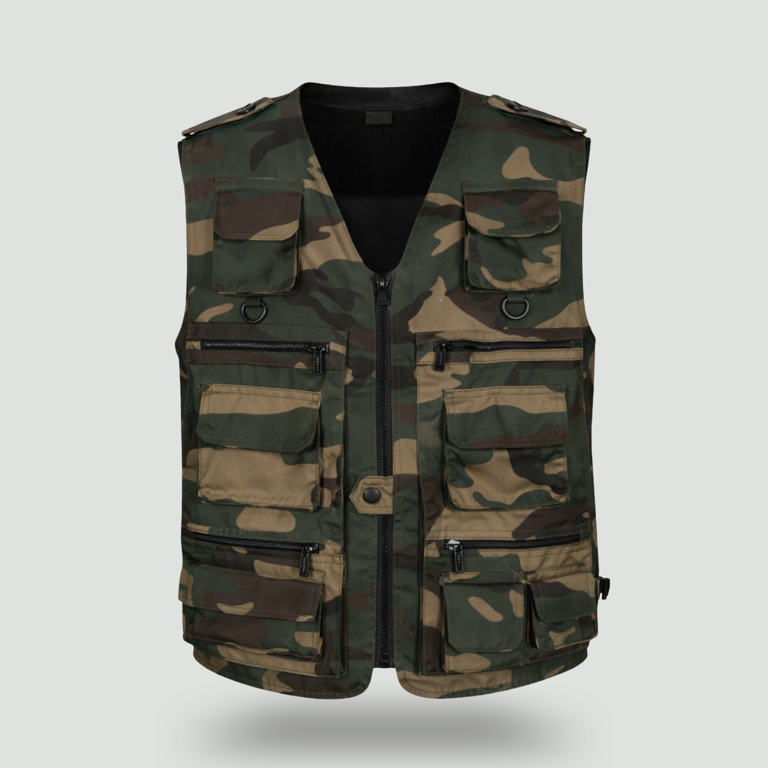 Men’s Camouflage Outdoor Vest – Multi Pocket Utility Design