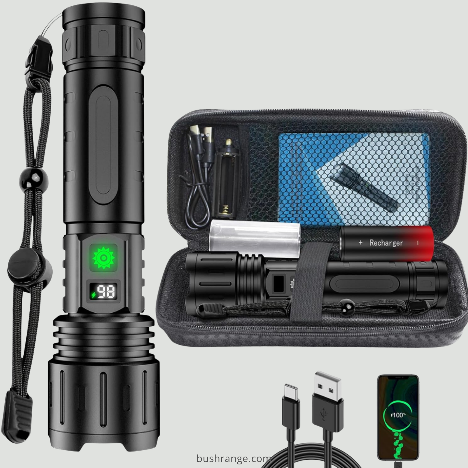 Ultra-Bright LED Torch -  Up to 10,000 Lumens