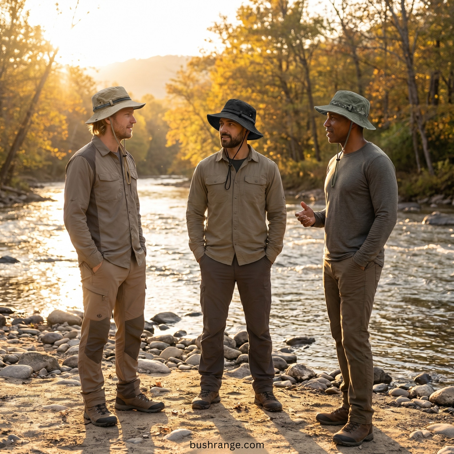 Cotton Boonie Hat – Packable Outdoor Sun Hat with Chin Strap