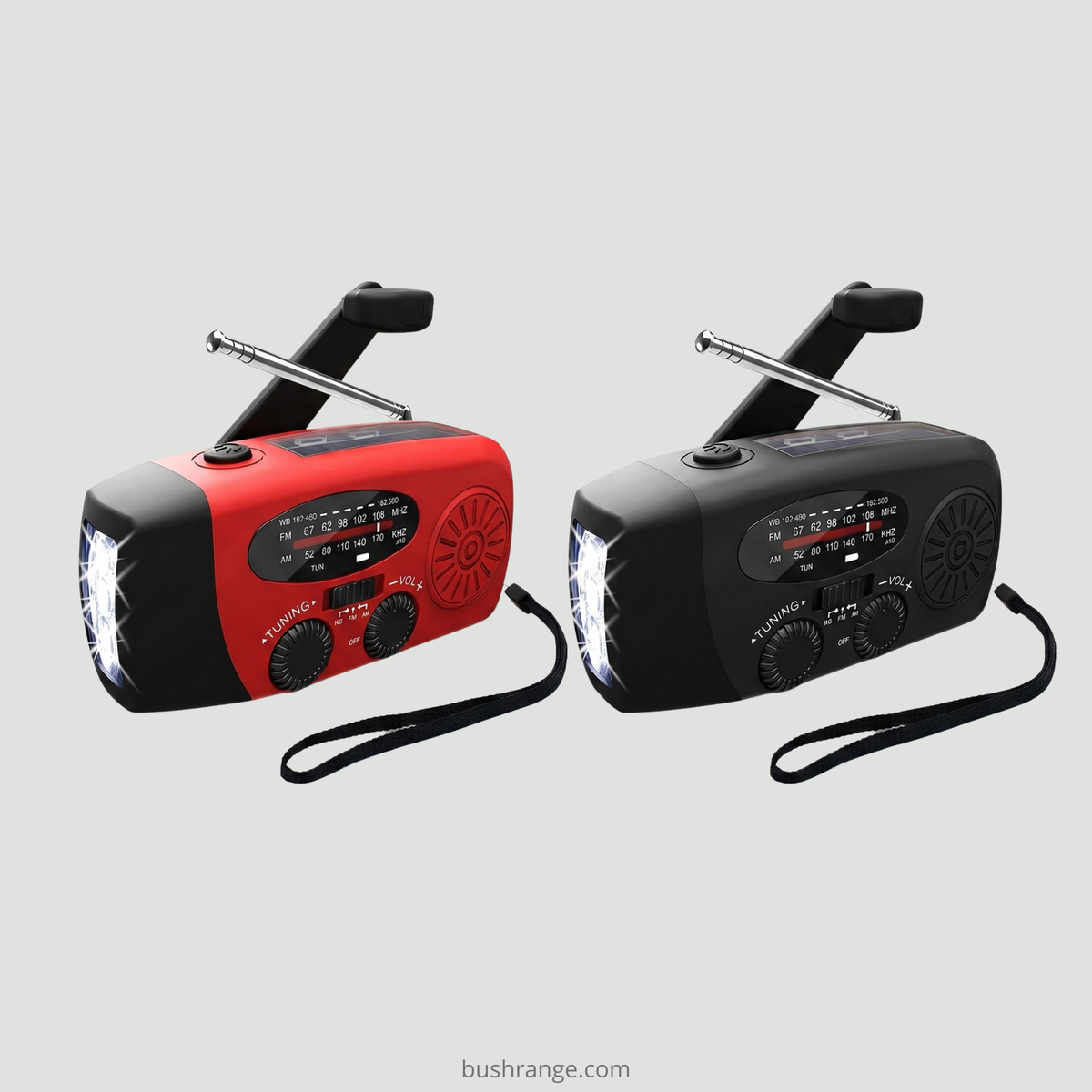 Emergency Hand Crank Radio with Solar & USB Charging