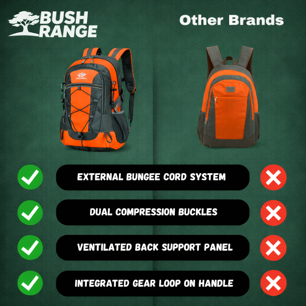 Lightweight 30L Hiking Backpack – Waterproof Daypack for Outdoor Use