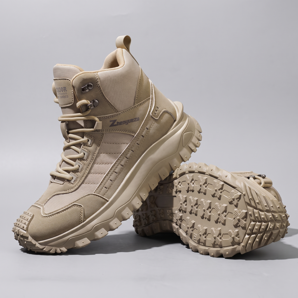 Men's hiking boot - deep-lug rubber outsole