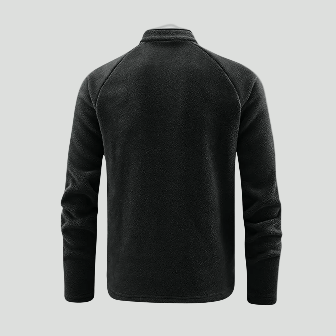 Men’s Thermal Fleece Half-Zip Jacket – Breathable Mid-Layer for Cold Weather