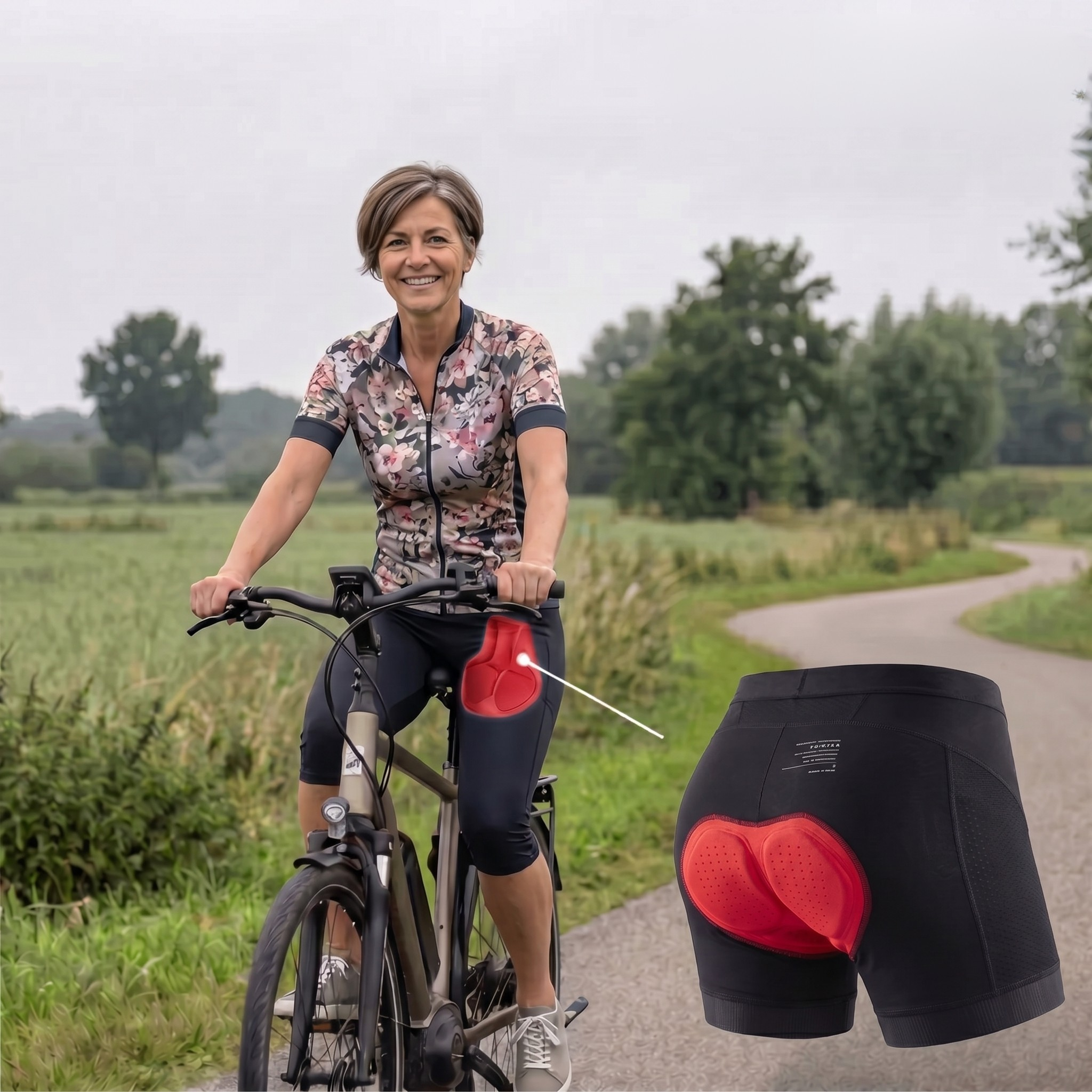 Women’s Breathable Cycling Shorts – Gel-Padded Supportive Fit